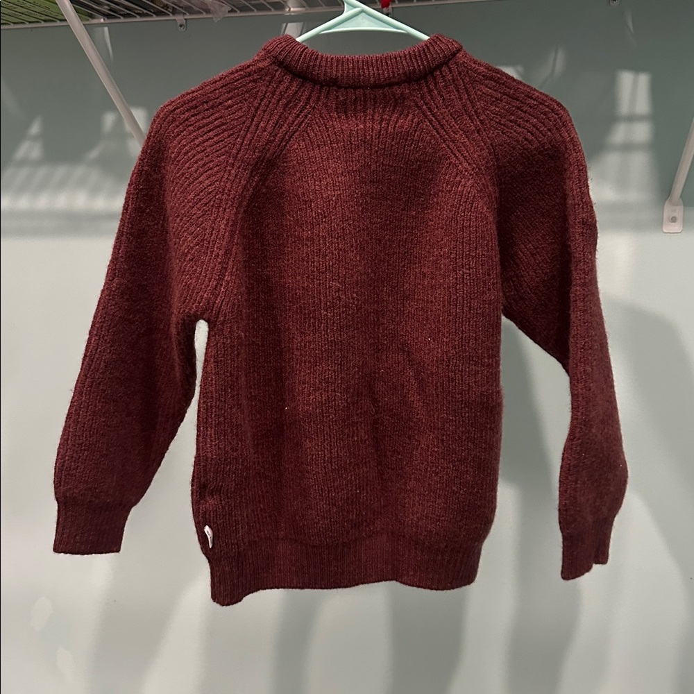 Peregrine 100% wool burgundy sweater - Picture 7 of 7